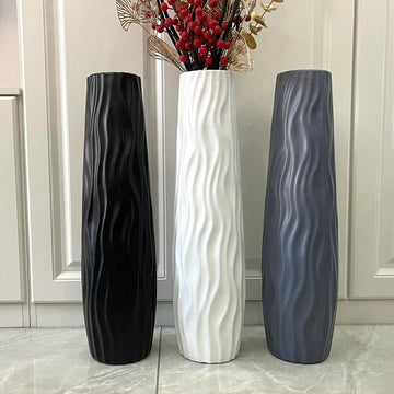 Floor standing Vase Morden Stylish Large Flower Vase Home Ornament Housewarming Gift Wedding decoration for Home Entryway Hotel